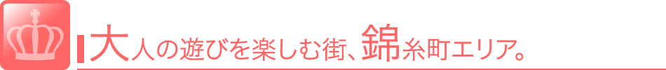 大人の遊びを楽しむ街、錦糸町エリア 風俗 求人 。